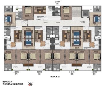 Project Image of 1100.0 - 1755.0 Sq.ft 2 BHK Apartment for buy in THV Grand Ultima