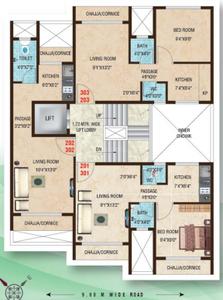 Project Image of 0.0 - 300.0 Sq.ft 1 BHK Apartment for buy in A N Flora
