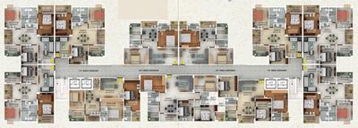 Ashiana Green City Phase 2 Block B Cluster Plan from 1st to 14th Floor 2