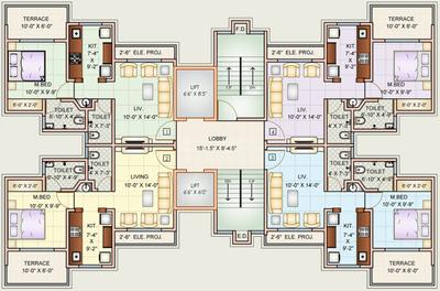 Project Image of 410.0 - 411.0 Sq.ft 1 BHK Apartment for buy in Charms Heights Phase II A1 A2