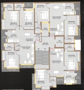 Project Image of 495.57 - 731.73 Sq.ft 2 BHK Apartment for buy in Patidar Avasar Palace 2