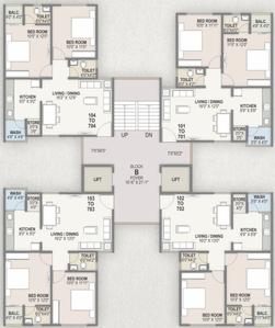 Project Image of 606.0 - 860.0 Sq.ft 2 BHK Apartment for buy in Corus Exotica