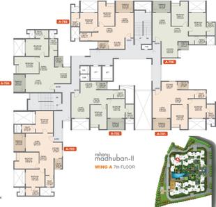 Project Image of 774.0 - 960.0 Sq.ft 2 BHK Apartment for buy in Rohan Madhuban II Wings A B C
