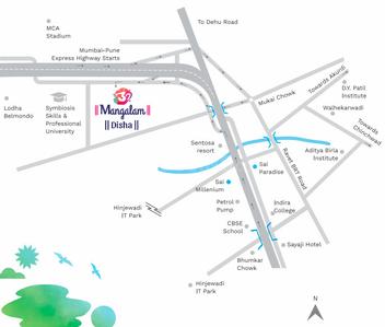 Project Image of 447.67 - 859.18 Sq.ft 1 BHK Apartment for buy in Wadhwani Om Mangalam Disha