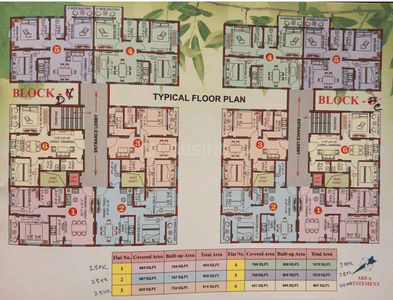 Project Image of 867.0 - 1073.0 Sq.ft 2 BHK Apartment for buy in Basu Shakuntala Abasan