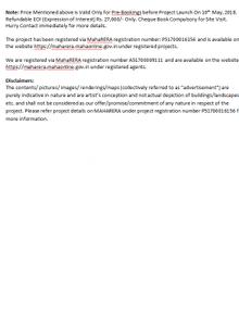 Project Image of 328.0 - 430.0 Sq.ft 1 BHK Apartment for buy in Neptune Ramrajya Neptune Ekansh A