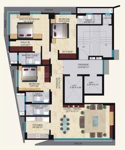Project Image of 2115.0 - 3635.0 Sq.ft 3 BHK Apartment for buy in Mittal Aristo