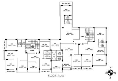 Sree Krishna Residency Sree Krishna Residency Cluster Plan from 1st to 5th Floor 1