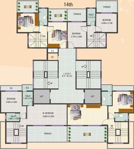 Project Image of 1150.0 - 1200.0 Sq.ft 2 BHK Apartment for buy in Manzil Pride
