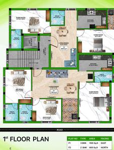 Project Image of 507.0 - 869.0 Sq.ft 1 BHK Builder Floor for buy in Bharathi BC Anandam