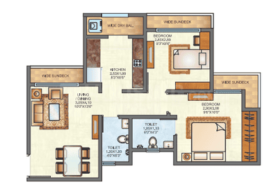 Project Image of 0.0 - 370.0 Sq.ft 1 BHK Apartment for buy in Raunak City Sector IV D4