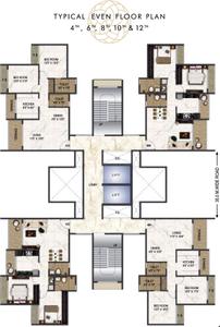 Project Image of 890.5 - 1150.0 Sq.ft 3 BHK Apartment for buy in Paradise Sai Aaradhya