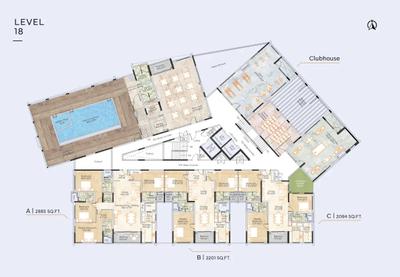Project Image of 1969.0 - 2887.0 Sq.ft 3 BHK Apartment for buy in Appaswamy Skylon