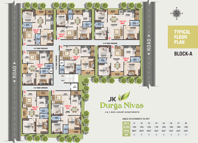 Project Image of 1050.0 - 1335.0 Sq.ft 2 BHK Apartment for buy in JK Durga Nivas