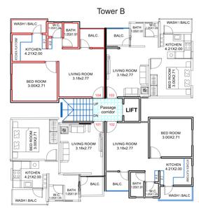 Project Image of 332.71 - 375.45 Sq.ft 1 BHK Apartment for buy in Dhruv Residency
