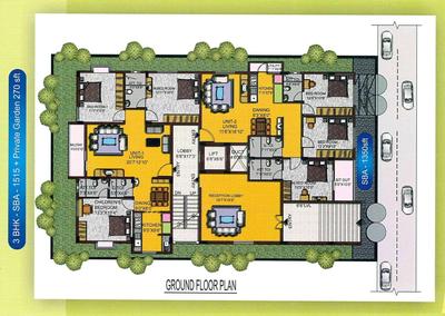 Project Image of 1100.0 - 1850.0 Sq.ft 2 BHK Apartment for buy in GM Sabha Pearl