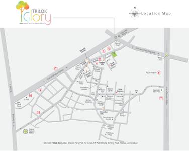 Project Image of 0.0 - 1665.0 Sq.ft 3 BHK Apartment for buy in Trilok Glory