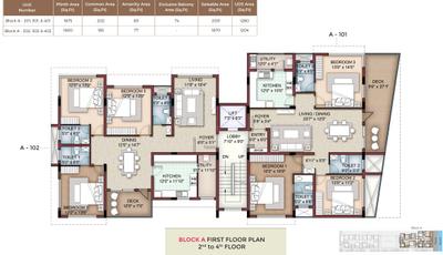 Project Image of 1761.0 - 2460.0 Sq.ft 3 BHK Apartment for buy in Amaira 