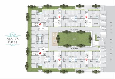 Project Image of 1197.0 - 1278.0 Sq.ft 2 BHK Apartment for buy in Rashmi Pearl Block A To F