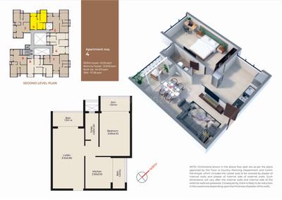 Project Image of 832.91 - 1186.51 Sq.ft 1 BHK Apartment for buy in Nanu Sapana Sarovar