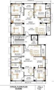 Shree Sai Kalponik Co Operative HIG Kalponik Co Operative HIG Cluster Plan from 1st to 4th Floor 1