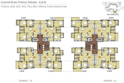Project Image of 1260.0 - 1680.0 Sq.ft 2 BHK Apartment for buy in Ozone Urbana Avenue