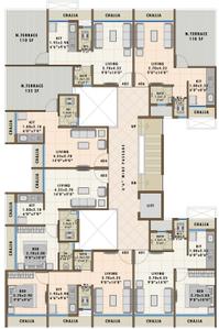 Project Image of 198.06 - 296.87 Sq.ft 1 RK Apartment for buy in RK Vaishnavi Residency
