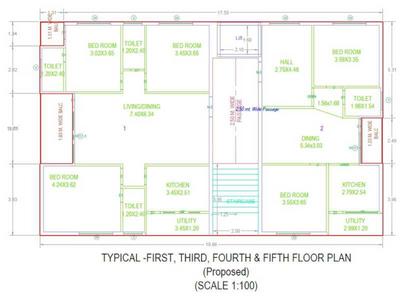 Sree Sai Avyaj Sai Elite Avyaj Sai Elite Cluster Plan from 1st to 5th Floor 1