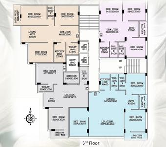 Project Image of 1073 Sq.ft 2 BHK Apartment / Flat for sale in Nagerbazar for Rs. 5700000