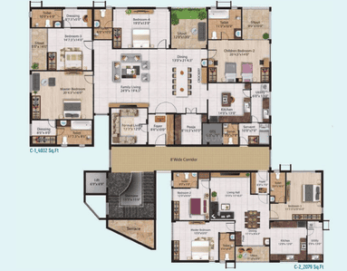 Project Image of 1391.0 - 4937.0 Sq.ft 2 BHK Apartment for buy in Saamy Wisteria Bloom