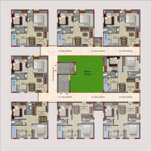 Project Image of 0.0 - 970.0 Sq.ft 2 BHK Apartment for buy in Jewel Pride Residency