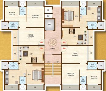 Project Image of 188.0 - 276.0 Sq.ft 1 RK Apartment for buy in Unimont RSM Niyati