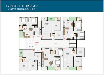 Project Image of 575.55 - 588.14 Sq.ft 2 BHK Apartment for buy in Gurudev Shyam Height 2