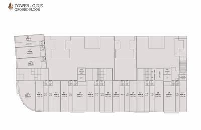 Project Image of 493.63 - 688.78 Sq.ft 2 BHK Apartment for buy in Silver Al Minaar Heights Tower A To E