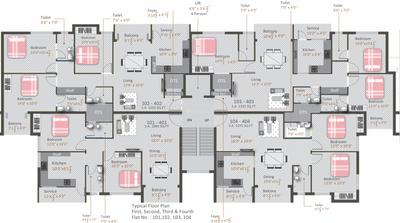 Project Image of 1060.0 - 1370.0 Sq.ft 2 BHK Apartment for buy in Kamalam Pleasanta