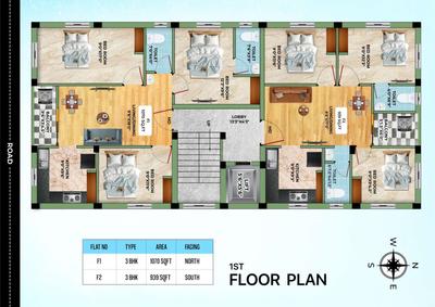 Project Image of 836.0 - 939.0 Sq.ft 2 BHK Apartment for buy in BC Bluebell