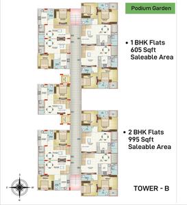 Project Image of 595.0 - 1050.0 Sq.ft 1 BHK Apartment for buy in Spring Valley