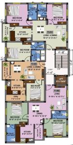 Project Image of 825.0 - 960.0 Sq.ft 2 BHK Apartment for buy in HM Lucky Homes