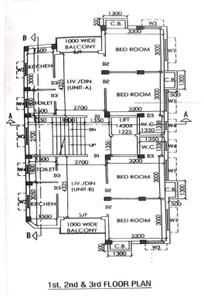 Sheetal Silicon Tower Block B Cluster Plan from 1st to 3rd Floor 1