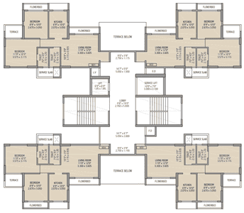Project Image of 417.0 - 625.0 Sq.ft 2 BHK Apartment for buy in Bhumiraj Hills Tower 7