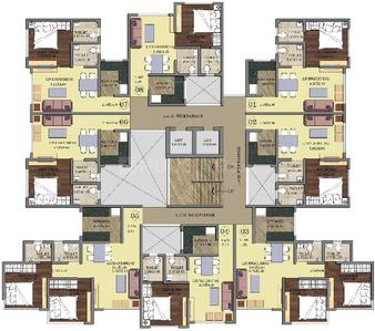 Project Image of 0.0 - 820.0 Sq.ft 2 BHK Apartment for buy in A Dhebar A Dhebar Lotus Tower Phase II