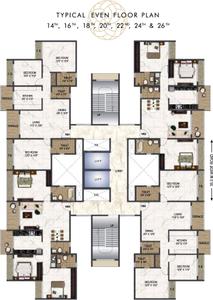 Project Image of 890.5 - 1150.0 Sq.ft 3 BHK Apartment for buy in Paradise Sai Aaradhya
