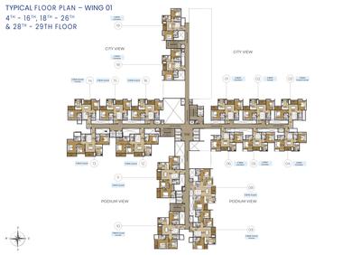 Project Image of 1097.0 - 4131.0 Sq.ft 2 BHK Apartment for buy in Northern Lights By Puravankara KVN