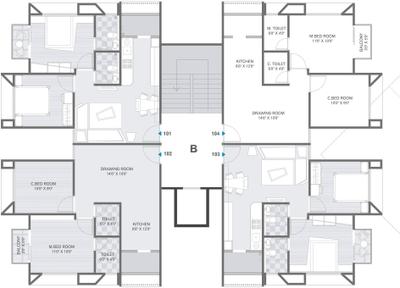 Project Image of 0.0 - 535.0 Sq.ft 2 BHK Apartment for buy in Rajyash Reevanta