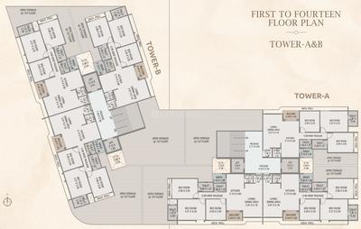 Project Image of 0.0 - 1075.0 Sq.ft 3 BHK Apartment for buy in Courtyard Meridian