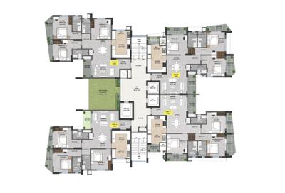 Project Image of 1767.0 - 1928.0 Sq.ft 3 BHK Apartment for buy in ABAD Luxuria