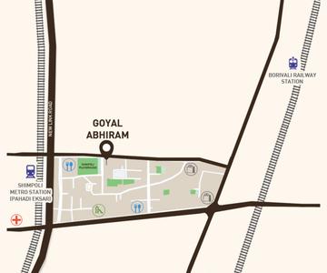 Project Image of 592.0 - 1060.0 Sq.ft 2 BHK Apartment for buy in The Goyal New Abhiram CHSL