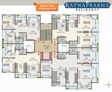 Project Image of 610.64 - 624.2 Sq.ft 2 BHK Apartment for buy in Alai Ratnaprabha Residency