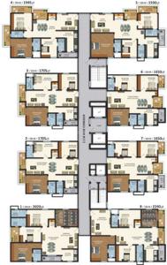 Project Image of 1244 Sq.ft 2 BHK Apartment / Flat for sale in Hafeezpet for Rs. 10400000