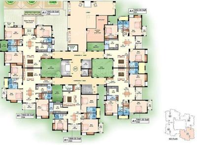 Project Image of 1881.0 - 1909.0 Sq.ft 3 BHK Apartment for buy in Akshaya Adora